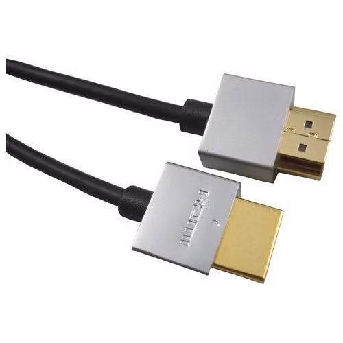 PremiumCord Slim HDMI High Speed + Ethernet kabel, zlacené konektory, 3m