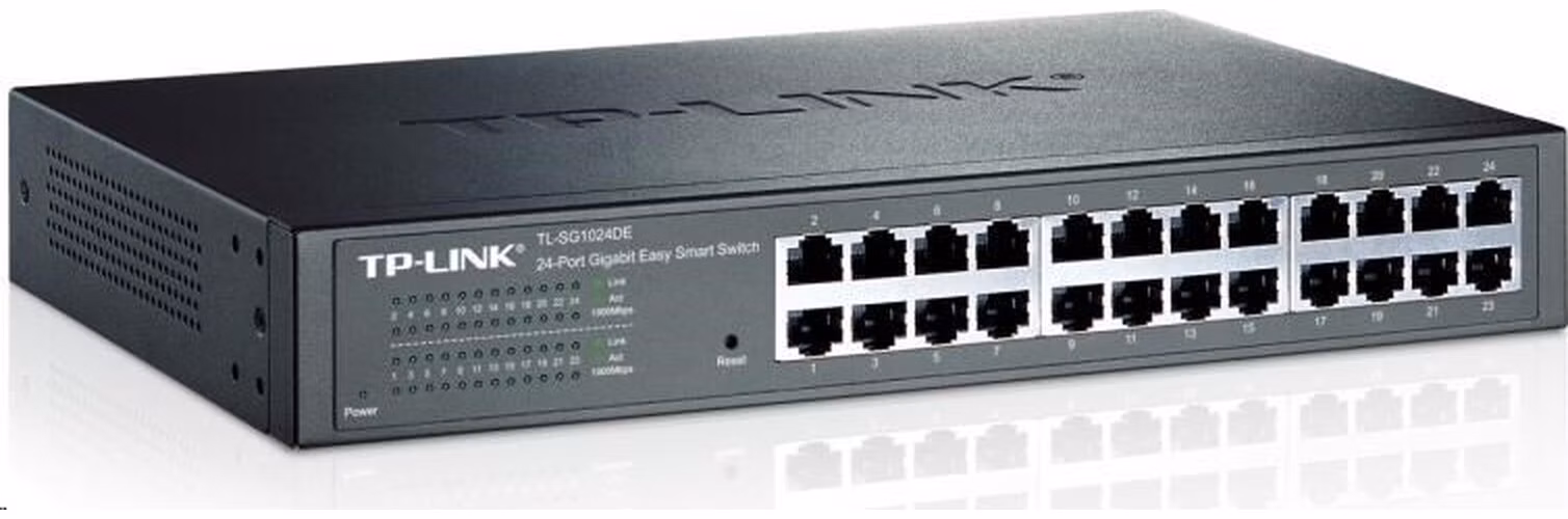TP-Link Easy Smart switch TL-SG1024DE (24xGbE, fanless)