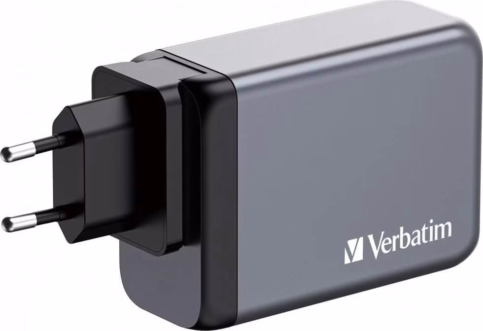 VERBATIM GaN Nabíječka do sítě GNC-200, 200W, 3x USB-C, 1x USB