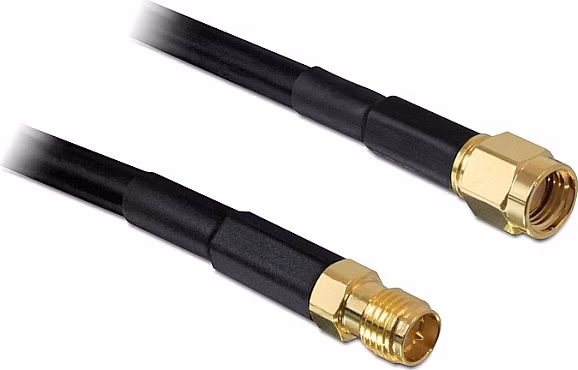 Delock Antenna Cable RP-SMA Plug > RP-SMA Jack CFD200 15 m low loss