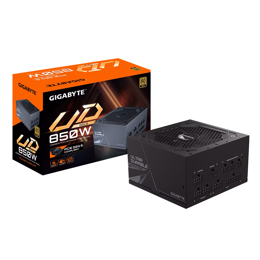 GIGABYTE zdroj UD850GM, 850W, 80plus gold, modular, 120 mm fan