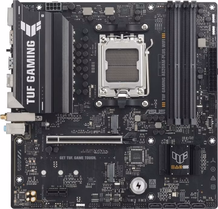 ASUS MB Sc AM5 TUF GAMING A620AM-PLUS WIFI, 4xDDR5, 2xDP, 1xHDMI, mATX