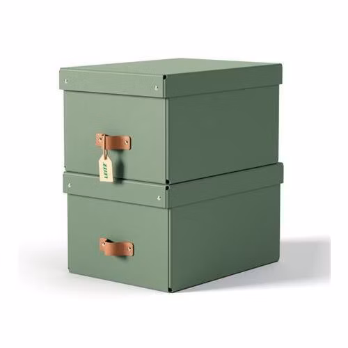 LEITZ úložný box, karton, velikost M, 2 ks zelený