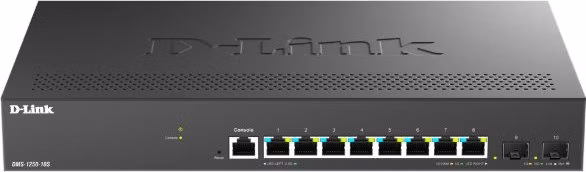 D-Link DMS-1250-10S/E 10 - Port 2.5G Smart Managed Fiber Switch