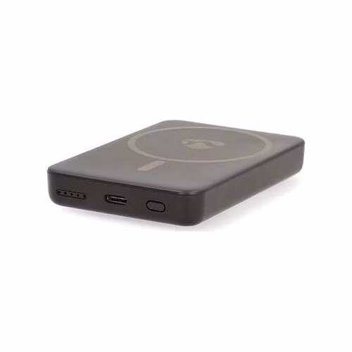 Nedis UPBKW15W5000BK - Powerbanka | 5000 mAh | Bezdrátové nabíjení / Výstup1x USB-C | Vstup1x USB-C | PD3.0 20W