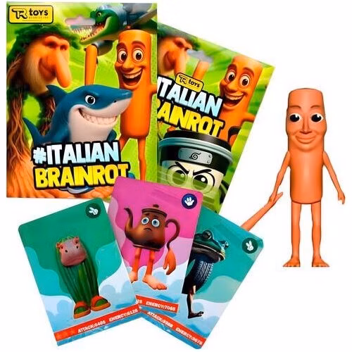 Figúka a 3 karty Skifidol Italian Brainrot Universo Psichedelico