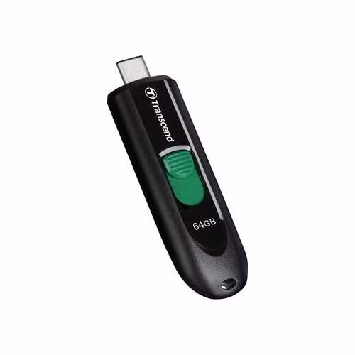 Transcend 64GB JetFlash 790C, USB-C (3.2 Gen 1) flash disk, černý