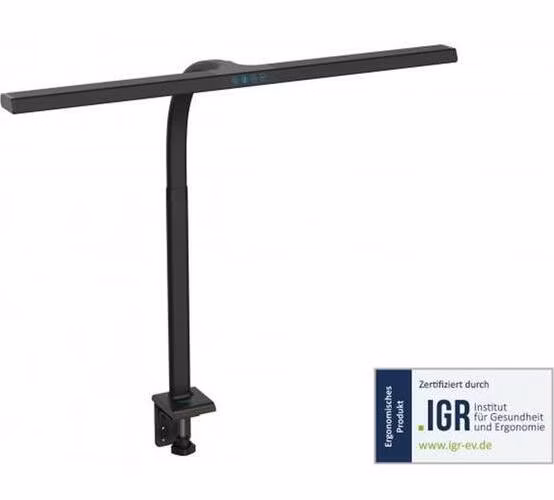 DIGITUS LED stolní lampa - 80 cm, 2400 lm, 16 W, černá