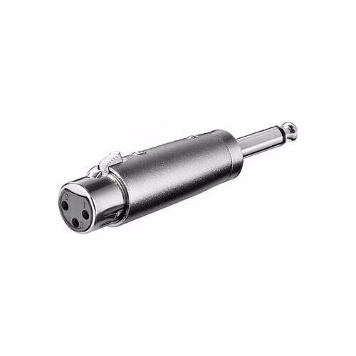 PremiumCord XLR mikrofonní redukce, XLR female - Jack 6,3mm mono male