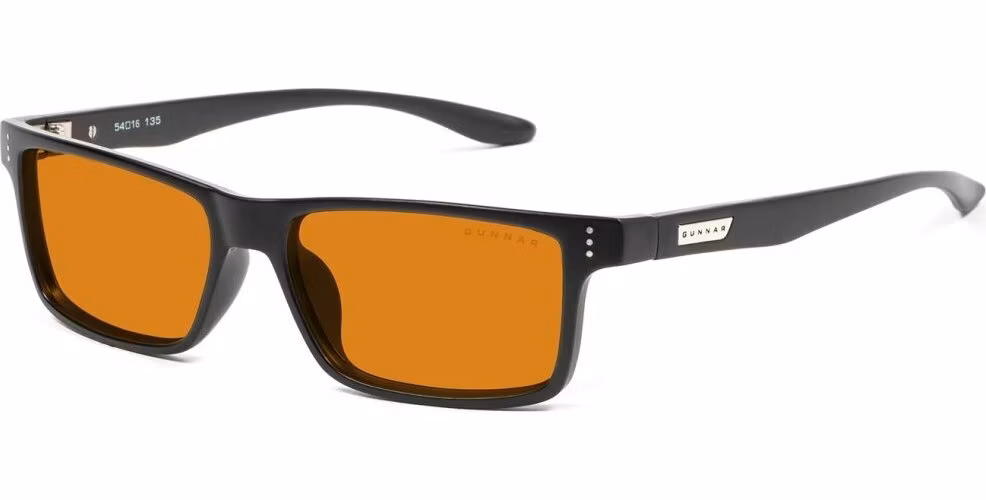 GUNNAR kancelářske/herní brýle VERTEX ONYX jantarová skla MAX BLF 98 GUNNAR focus