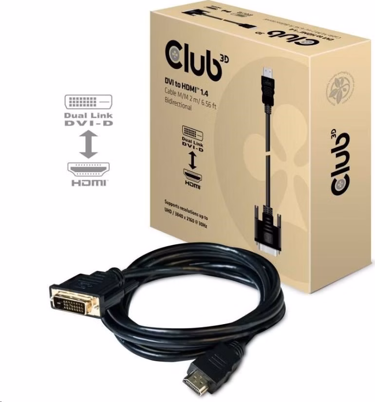 Club3D Kabel DVI-D na HDMI 1.4 (M/M), 2m