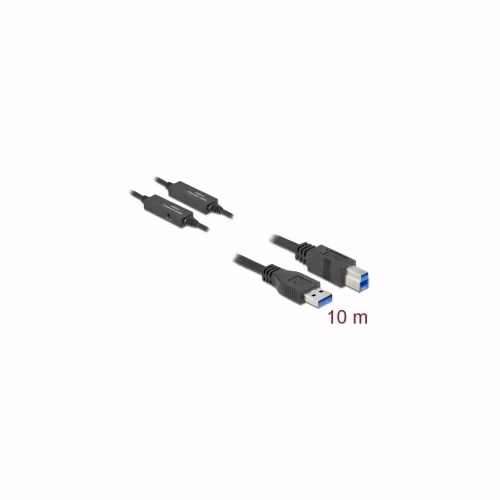 Delock Aktivní kabel USB 3.2 Gen 1, z USB Typu-A na USB Typu-B, délka 10 m