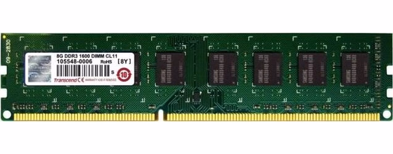 Transcend paměť 8GB DDR3-1600 U-DIMM 2Rx8, tray
