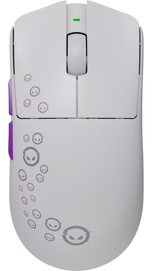 Lorgar MSP81WWH, bezdrôtová herná myš, PixArt 3950, 30 000 DPI, Bluetooth 5.4, 2.4 GHz RF, USB-C, 6 tlačidiel