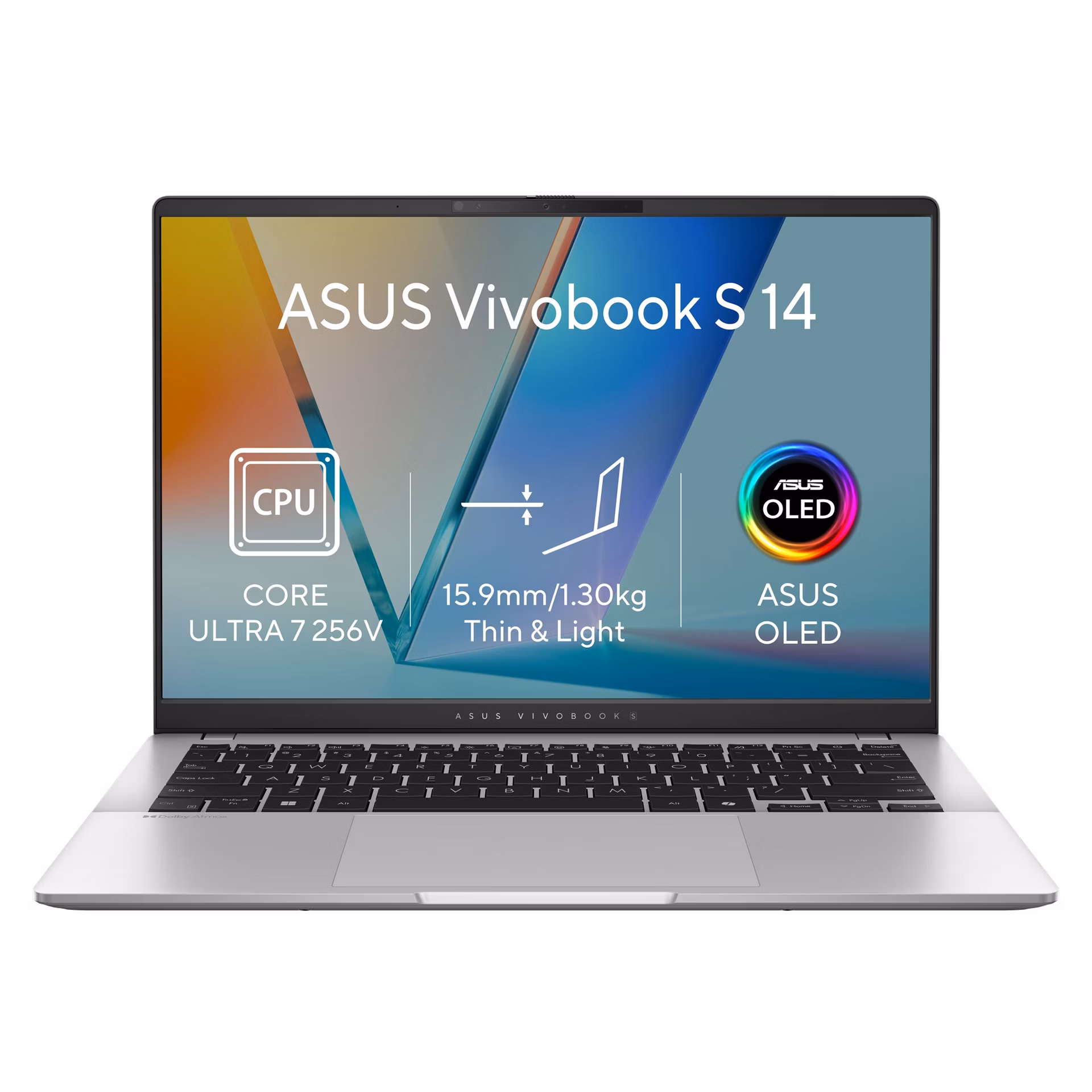 ASUS Vivobook S14/S5406SAL-OLED329WZ/U7-256V/14"/WUXGA/16GB/512GB/Intel int/W11H/Silver/2R