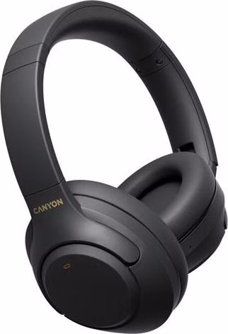 Canyon BTHS-6, OnRiff 6 Bluetooth bezdrôtové slúchadlá, ANC aktívne potláčanie hluku, USB-C nabíjanie, čierne