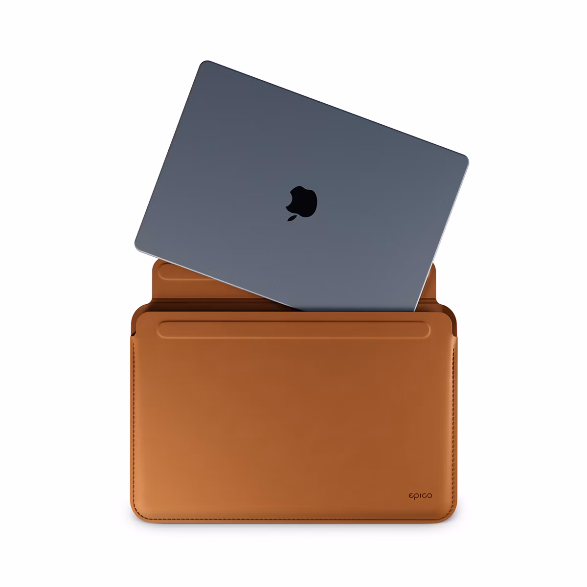 Epico Leather Sleeve MacBook Pro 13,3"/Air 13,6" - hnedá
