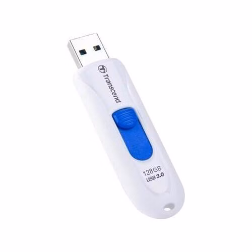 Transcend 128GB JetFlash 790W, USB 3.0 (3.1 Gen 1) flash disk, bílo/modrý