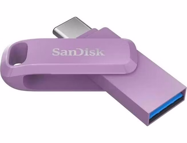 SanDisk Ultra Dual Drive Go 256GB USB 3.2 USB-A + USB-C fialový