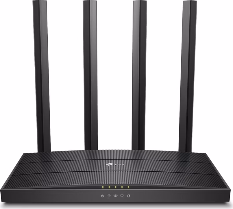 AC1900 Dual-Band Wi-Fi Router SPEED: 600 Mbps at 2.4 GHz + 1300 Mbps at 5 GHz  SPEC:  4× Antennas, 1× Gigabit WAN Port +