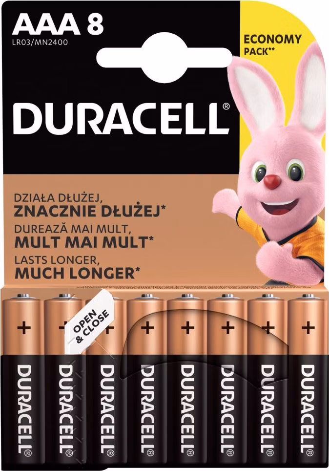 Duracell Basic alkalická baterie 8 ks (AAA)