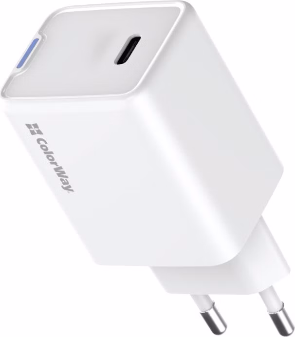 COLORWAY 1x USB-C/ síťová nabíječka/ GaN/ PD/ PPS/ 45W/ Bílá