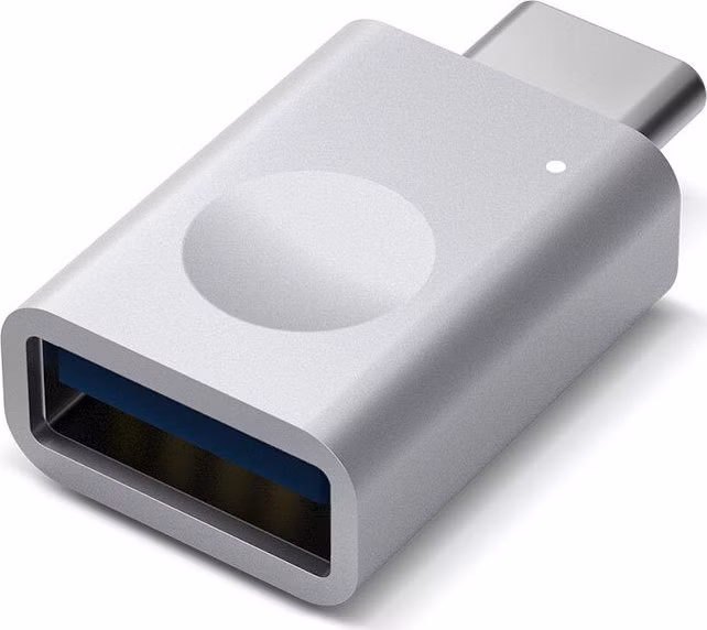 ELAGO Mini USB-C to USB 3.0 Aluminium Adapter with LED - Silver