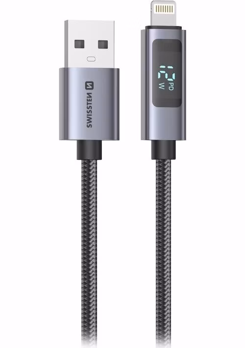 Swissten LCD kabel USB-A / lightning 1,5m