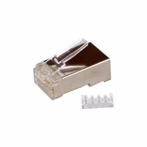 Konektor STP RJ45 (8p8c), Cat6, 50µm, skladaný, licna(lanko) - 100 ks