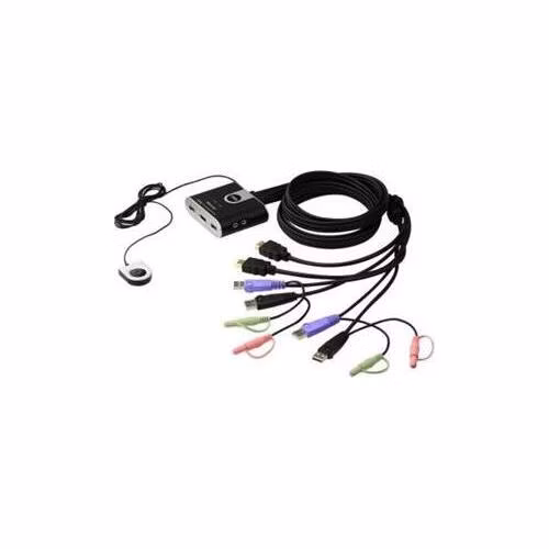 ATEN 2-portový HDMI KVM USB2.0 mini, audio, 1.2m káble, DO