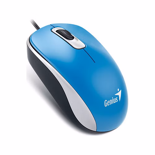 GENIUS DX-110/Kancelářská/Optická/1 000 DPI/Drátová USB/Modrá
