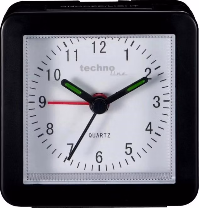 TechnoLine Modell SC analogový budík, černý
