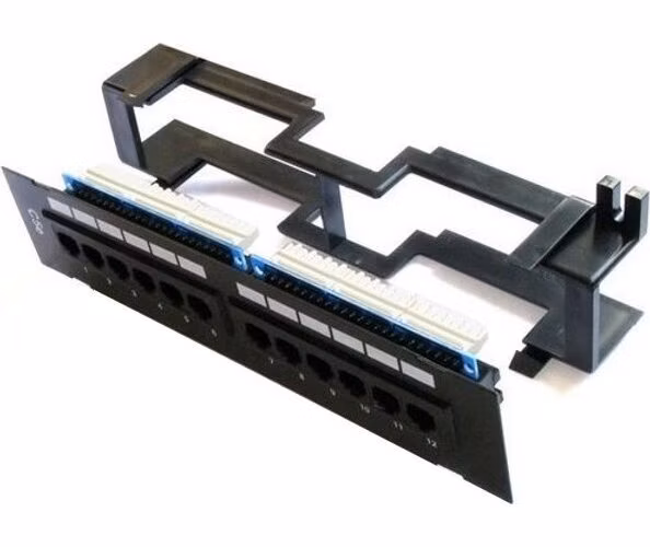 XtendLan Patch panel na zeď, 12 portů, Cat6