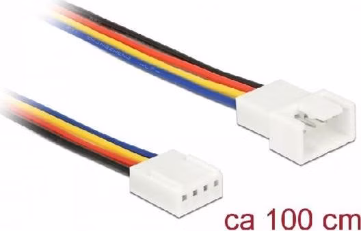 Delock Prodlužovací kabel PWM připojení ventilátoru 4 Pin 100 cm