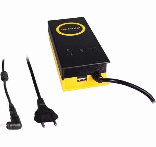 PATONA napájecí adaptér k ntb/ 19V/4,7A 90W/ konektor 2,5x0,7mm/ + výstup USB/ délka kabelu 2,4 m