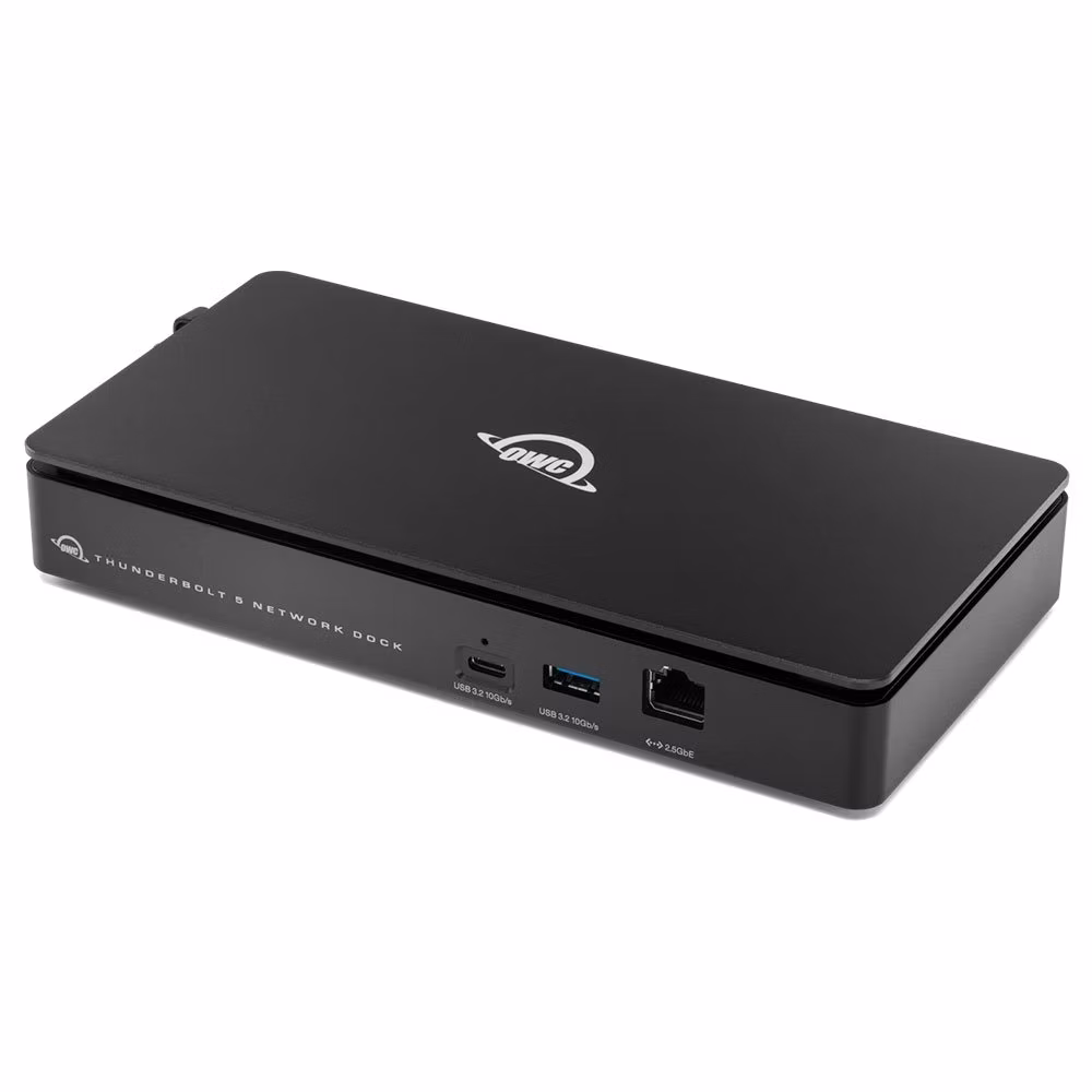 OWC Thunderbolt 5 Dual 10GbE Network Dock - Black