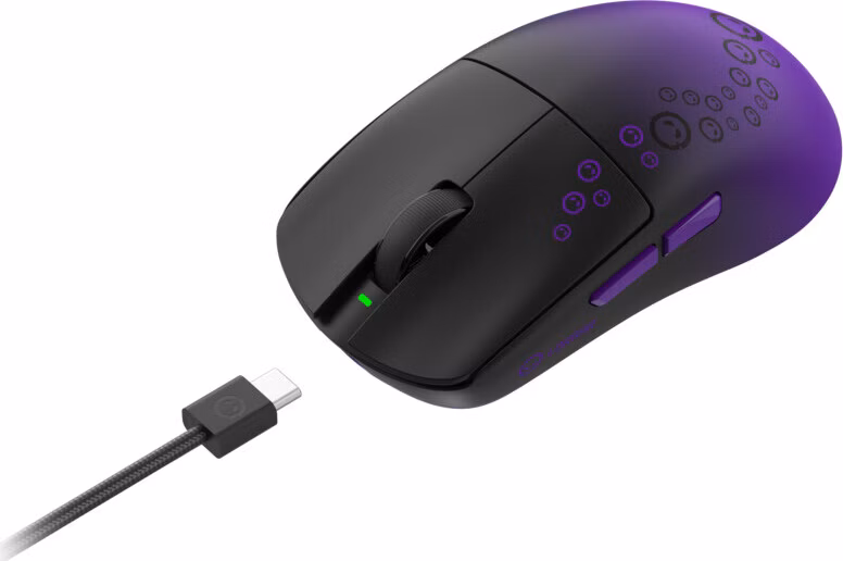 Lorgar MSA21WBK, bezdrôtová herná myš, PixArt PAW3315, 16 000 DPI, 45 g, 150 h výdrž, USB-C