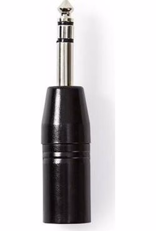 Nedis COTP15943BK - XLR Stereofonní Adaptér | XLR 3pinová Zástrčka – 6,35mm Zástrčka | Černá barva