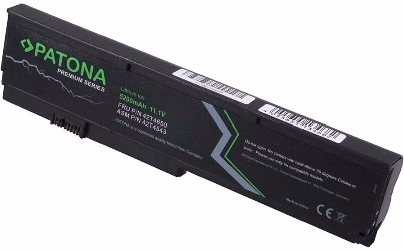 PATONA baterie pro ntb IBM Thinkpad X200 5200mAh Li-Ion 11,1V PREMIUM