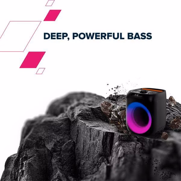 Canyon OnFun 6, 40 W Bluetooth prenosný párty reproduktor s RGB osvetlením, ekvalizérom a vstupom pre mikrofón/gitaru