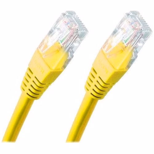 XtendLan Patch kabel Cat5e UTP 0,25m žlutý