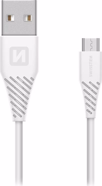 Swissten Datový Kabel Usb / Micro Usb 1,5 M Bílý (6,5Mm)