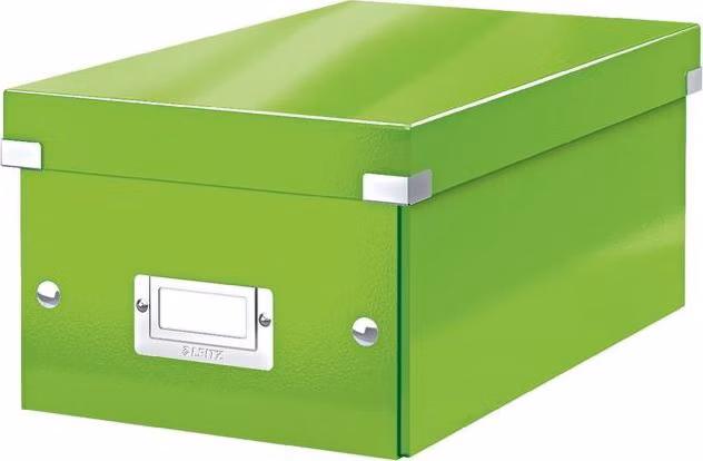 LEITZ Krabice na DVD  Click&amp;Store, zelená