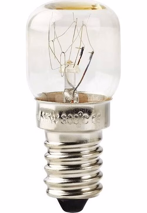 Nedis OVBUE1415W1 - žárovka do pečící trouby 15W/300°C E14, E