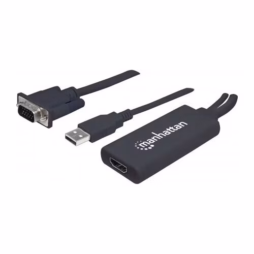 Prevodník MANHATTAN VGA na USB a HDMI