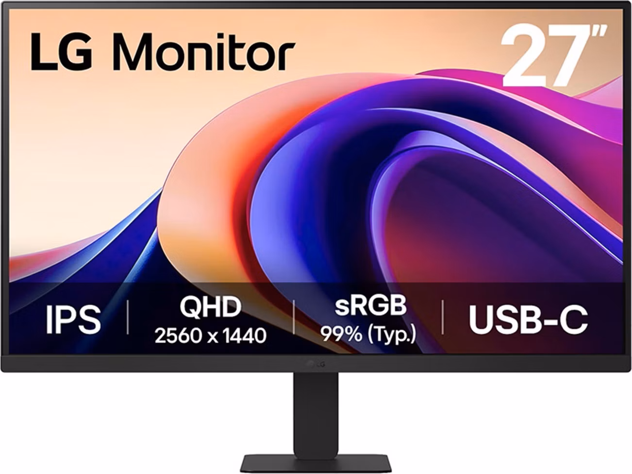 LG 27U631A-B 27"W IPS 2560x1440 5ms 5M:1 250cd HDMI USB-C(15W) 100Hz