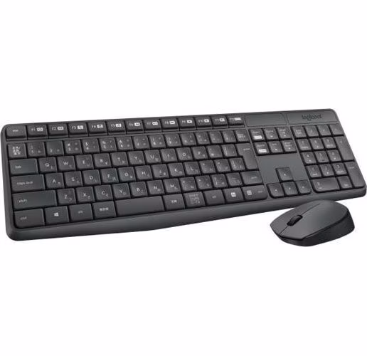 Logitech® MK235 Wireless Keyboard and Mouse - GREY - US INT'L - INTNL