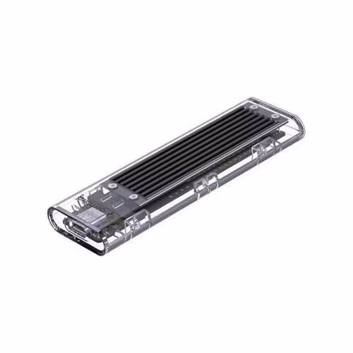 Gembird Externí box pro M.2 NVMe disky, USB 3.0, hliník a plast, černý