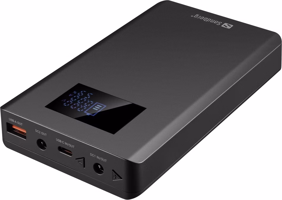 Sandberg Laptop Powerbanka 20000mAh PD100W, čierna
