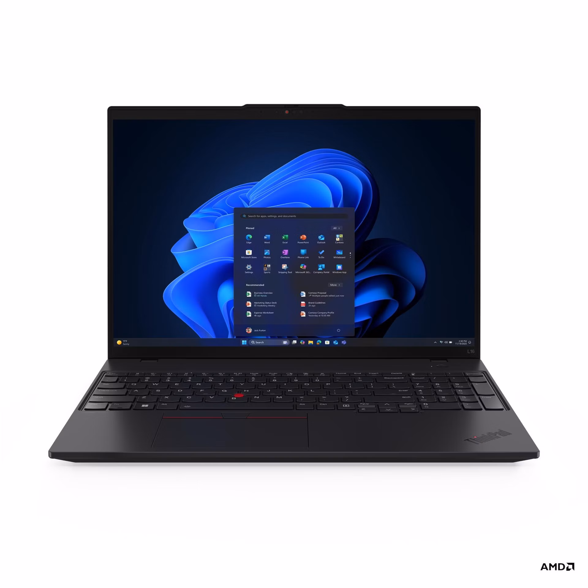 LENOVO NTB ThinkPad L16 G2- Ryzen™ 7 PRO 250,16" WUXGA IPS,32GB,1TSSD,HDMI,AMD Radeon™ 780M,W11P,3Y onsite